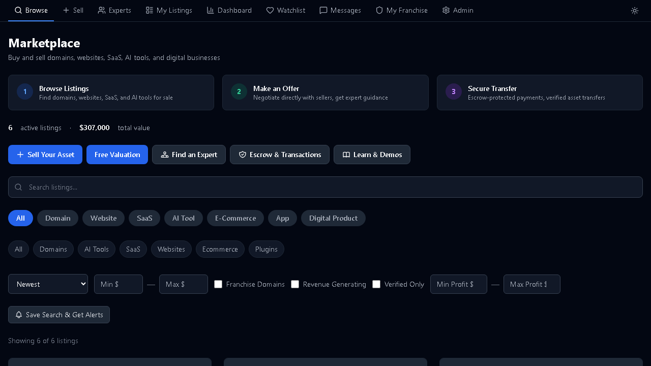 MIFY Marketplace — buy and sell digital assets